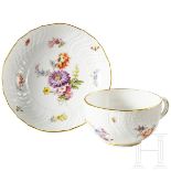 Kaiser Wilhelm II. - Meissen-Teetasse und -Untertasse aus dem Speiseservice der kaiserlichen Tafel