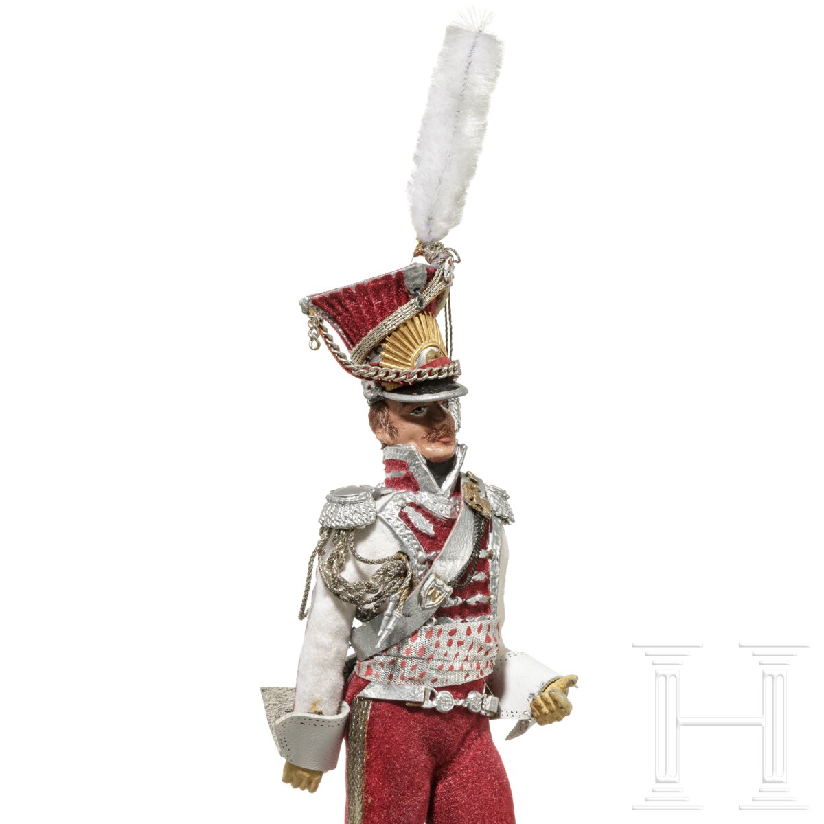 Lancier-Offizier der Garde um 1810 - Uniformfigur von Marcel Riffet, 20. Jhdt. - Image 5 of 5
