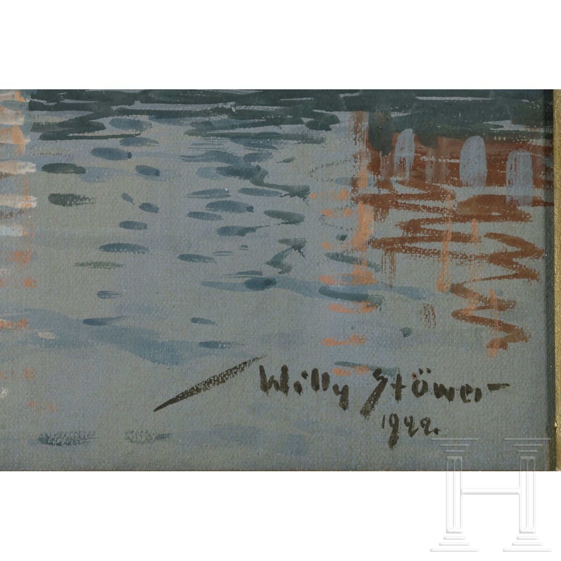 Willy Stöwer (1864 - 1931) - Gemälde "Trumpf in Helsingfors 1921", datiert 1922 - Bild 4 aus 5