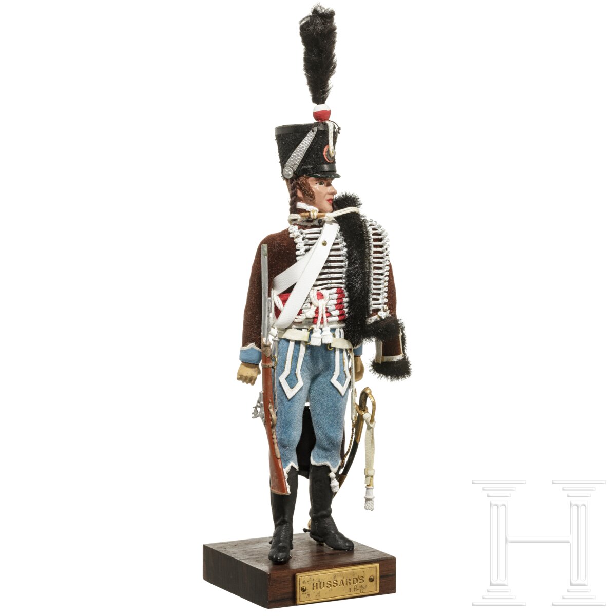 Husar um 1808 - Uniformfigur von Marcel Riffet, 20. Jhdt. - Image 2 of 6