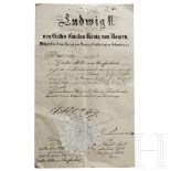 König Ludwig II. von Bayern - Autograph, datiert 3.11.1872