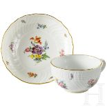 Kaiser Wilhelm II. - Meissen-Teetasse und -Untertasse aus dem Speiseservice der kaiserlichen Tafel