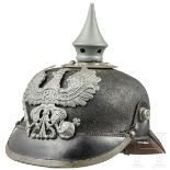 Helm M 1896 für Mannschaften der Infanterie mit Helmbezug