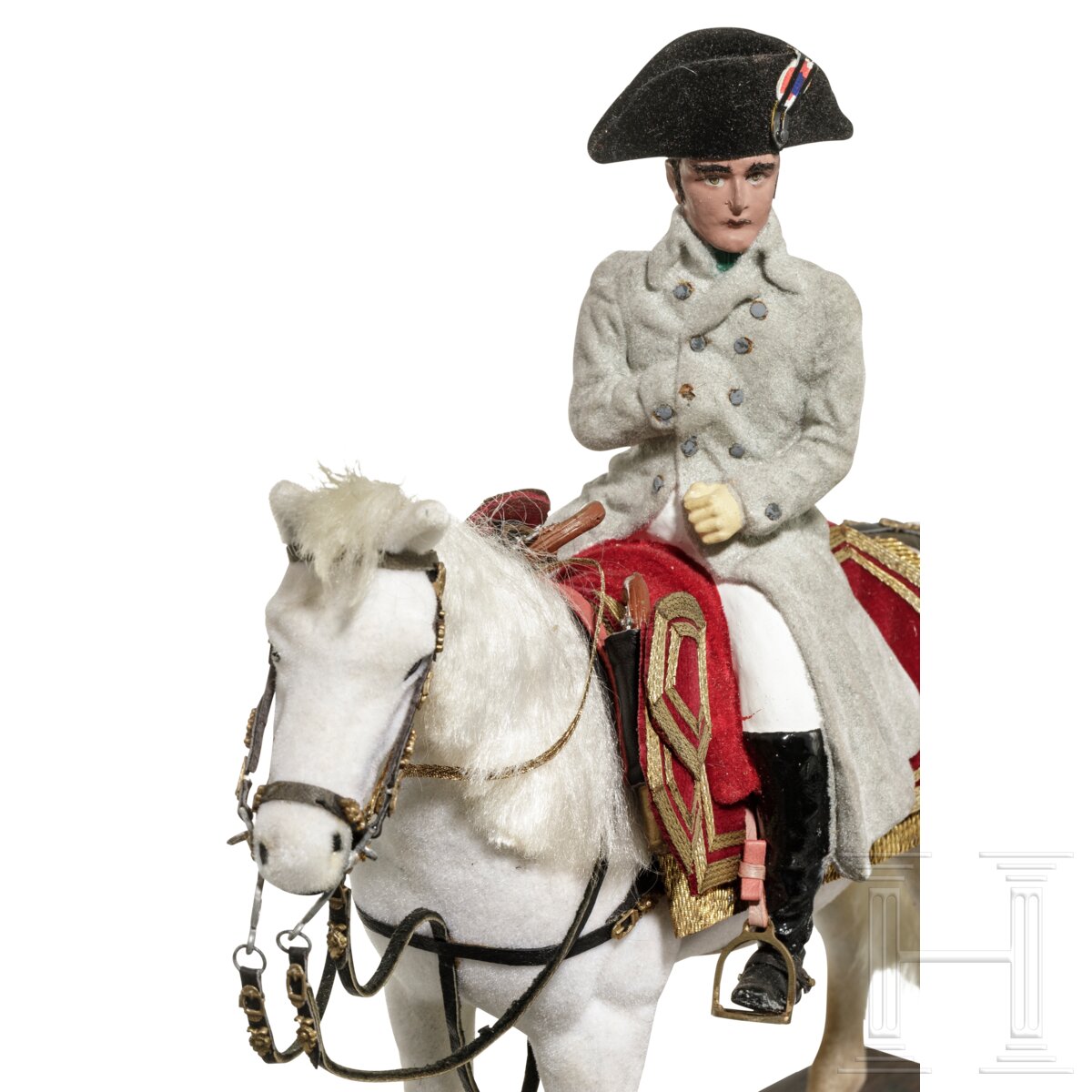 Kaiser Napoleon I. ab 1804 im Feld auf Pferd - Uniformfigur von Marcel Riffet, 20. Jhdt. - Image 5 of 6