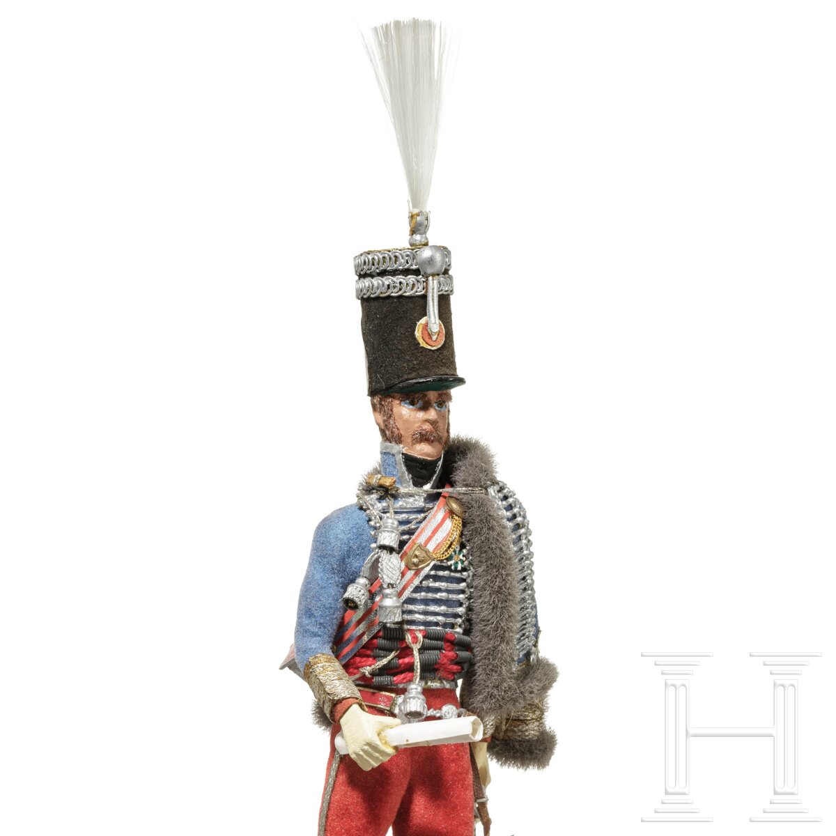 Offizier der Husaren um 1814 - Uniformfigur von Marcel Riffet, 20. Jhdt. - Image 5 of 5