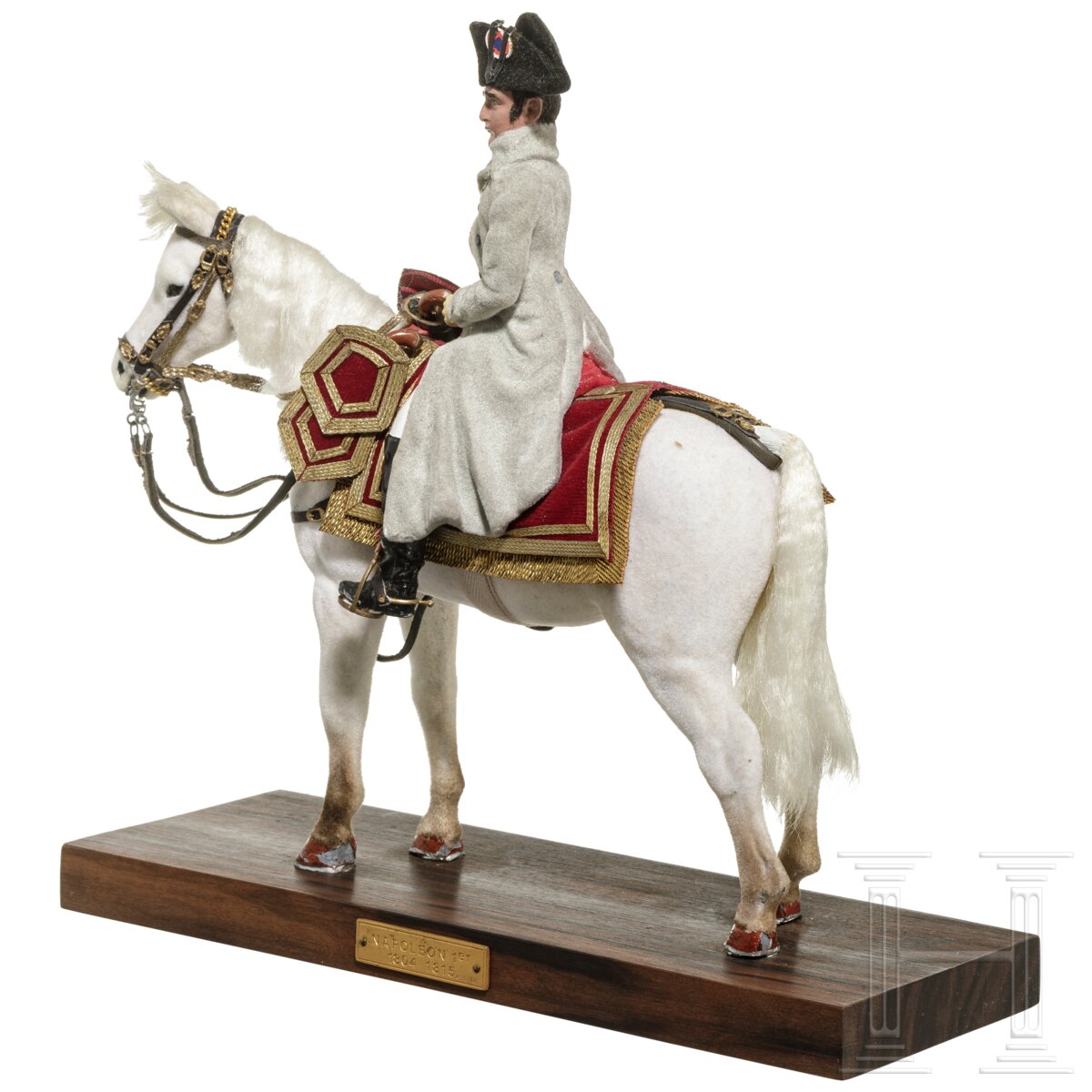 Kaiser Napoleon I. ab 1804 im Feld auf Pferd - Uniformfigur von Marcel Riffet, 20. Jhdt. - Image 4 of 6