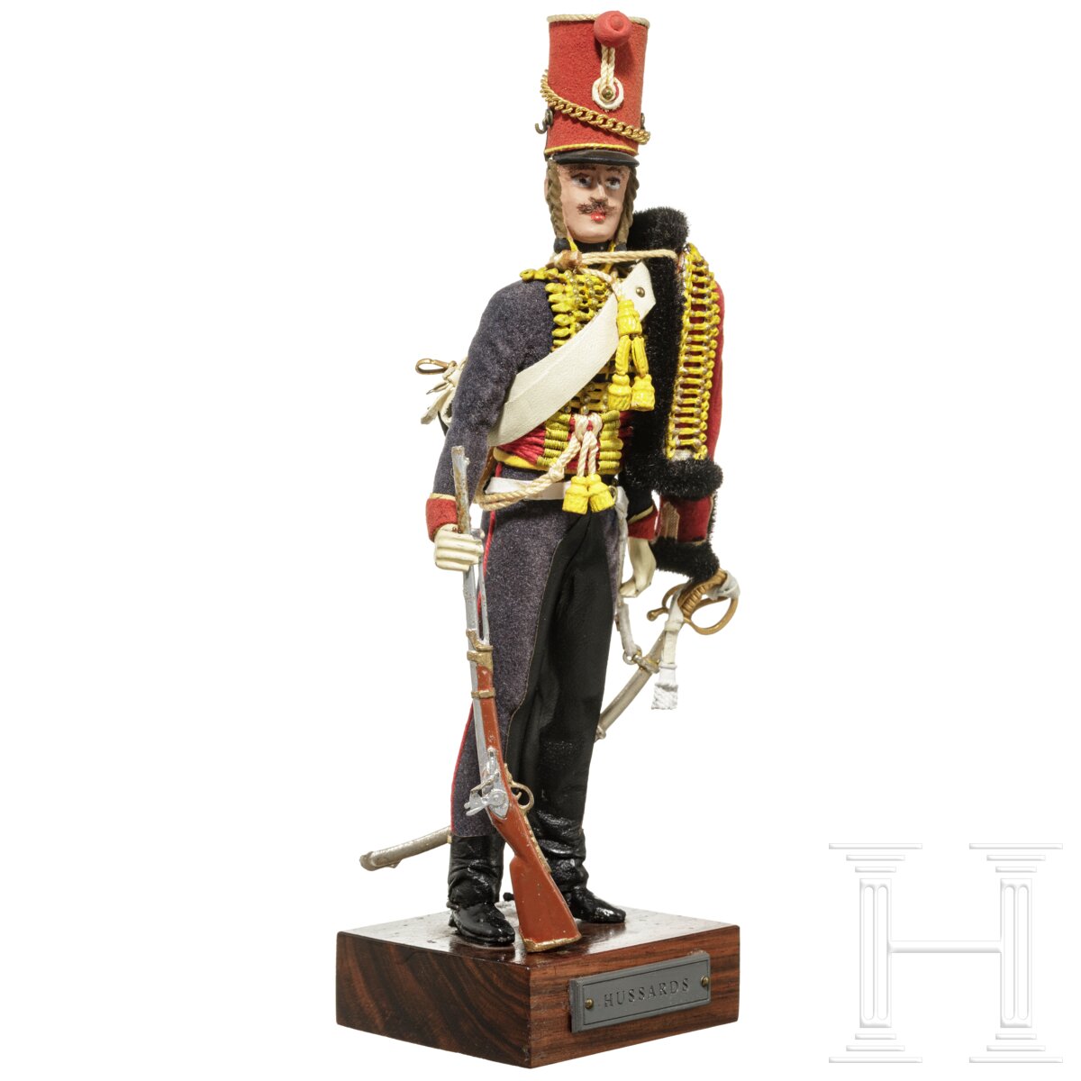 Husar um 1815 - Uniformfigur von Marcel Riffet, 20. Jhdt. - Image 2 of 6