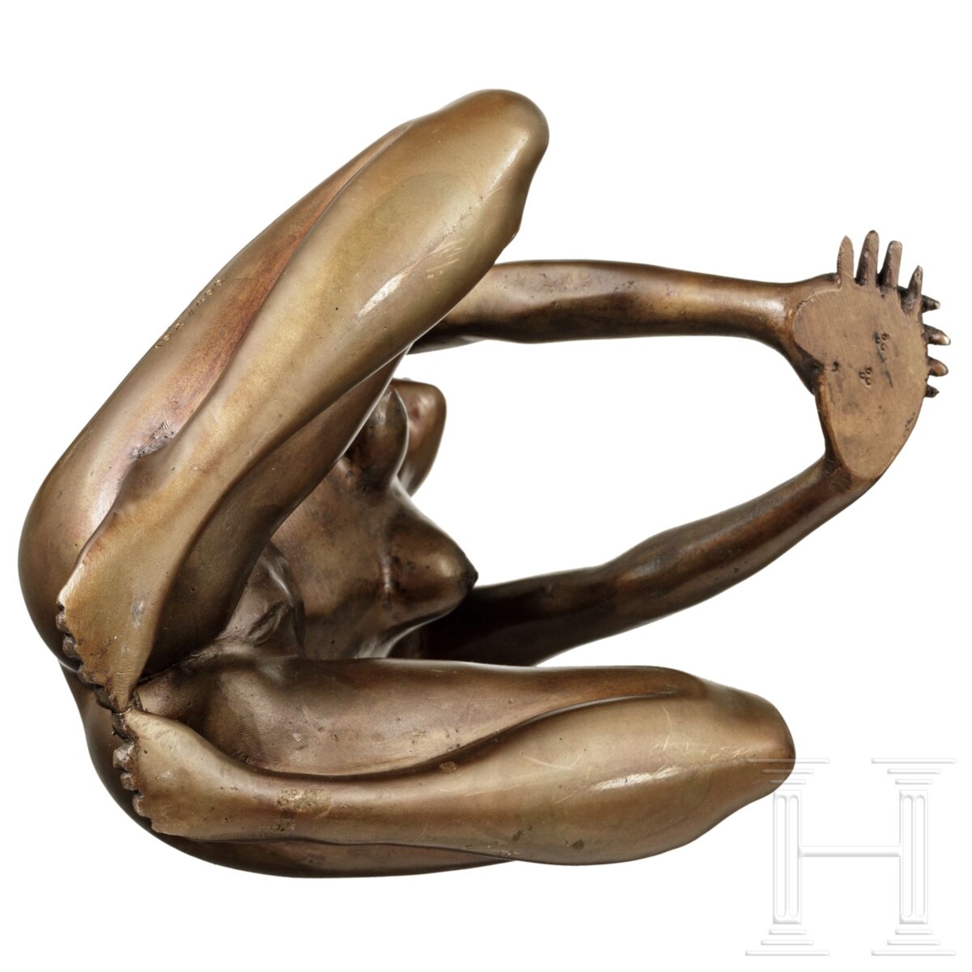 Arno Breker (1900 - 1991) - "Mädchen mit Tuch", Bronze mit brauner Patina - Bild 5 aus 6