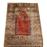 Seidenteppich, 166 x 113 cmSilk carpet, 166 x 113 cm