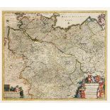 Zwei Historische Karten des 18. Jh., Niedersachsen ''Circulus Saxoniae Inferioris...'', teilkol.