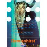 Damien Hirst (*1965), handsigniertes Poster mit Periodensystem und weißen Spots über präpariertem