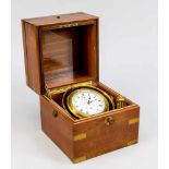 Marinechronometer, Solvil Geneve, Paul Ditisheim, No 1040, kardanische Aufhängung, im Originalkasten