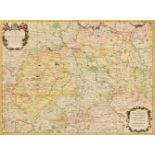 Konvolut von 4 historischen Karten von Sachsen, 17./18. Jh., ''Alta Sachsa'' von Antonio Zatta,