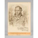 Georg Wilhelm Friedrich Hegel, Lithografie nach einer Zeichnung von Wilhelm Hensel, 19. Jh.,