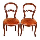 4 Stühle, Louis Philipe um 1860, Mahagoni, 93 x 46 x 46 cm.- Die Möbel können nicht in uns
