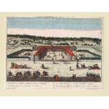 Two peep-box sheets with views of Berlin around 1780, ''The royal hospital of the lame war
