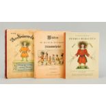 3 Exemplare des Klassikers "der Struwwelpeter": 1 x die "Hundert-Jahr-Ausgabe 1845-1945", Lei