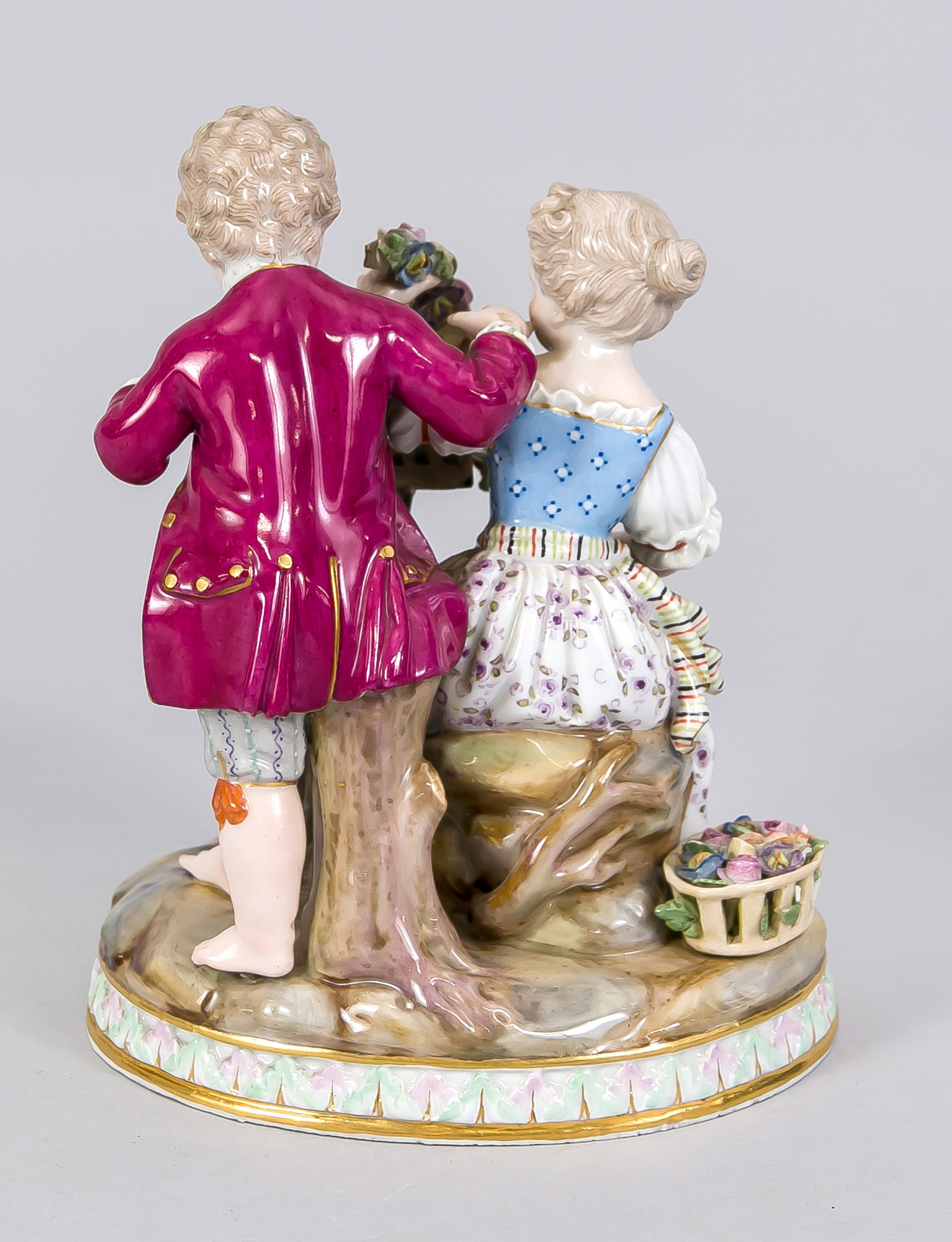 Allegorie des Frühlings, Meissen, Marke 1850-1924, 1. W., Entwurf Johann Carl Schönheit im - Image 2 of 2