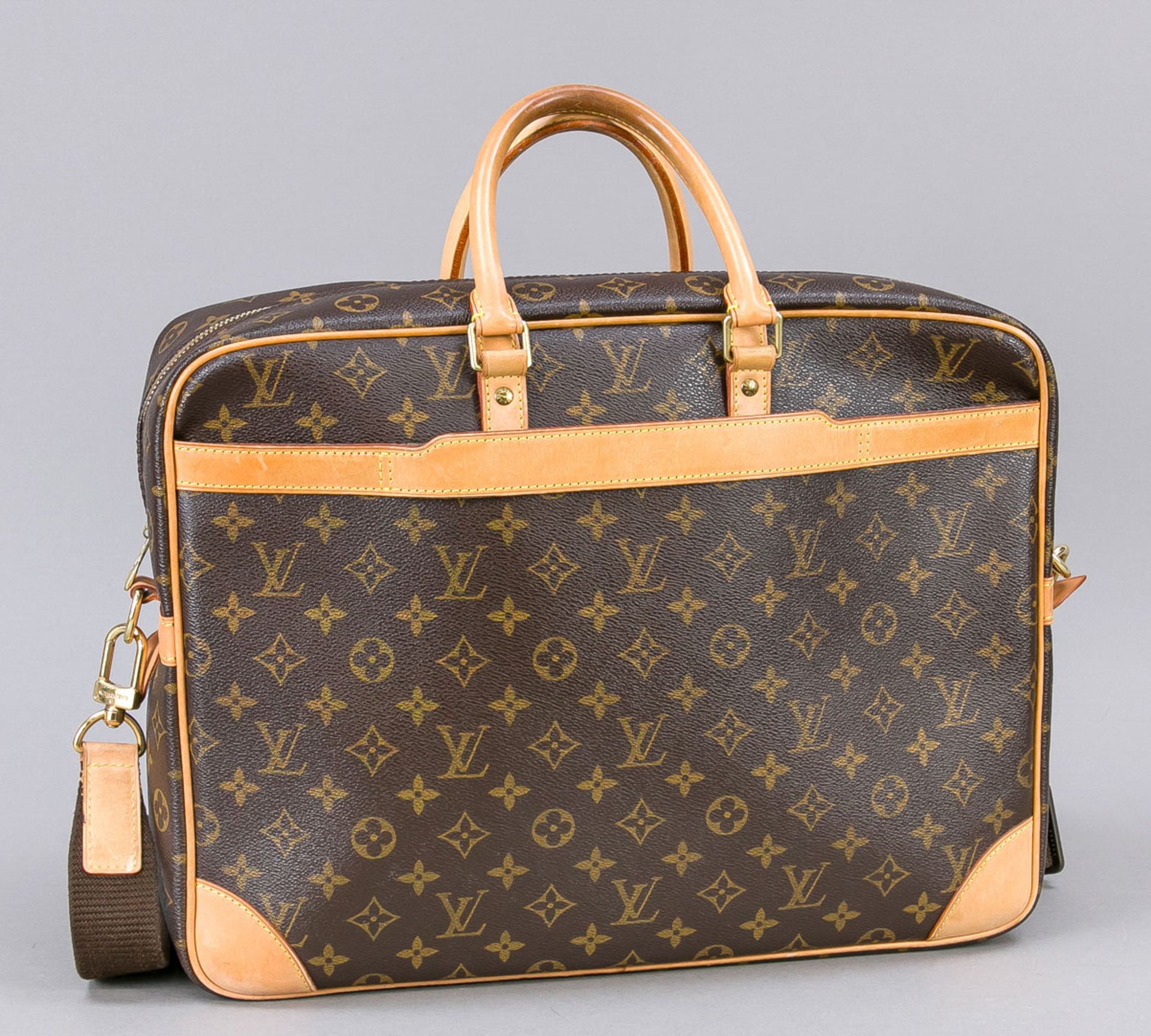 Louis Vuitton, Monogram Canvas Laptop/Business Bag, gummiertes Baumwollgewebe im klassischen