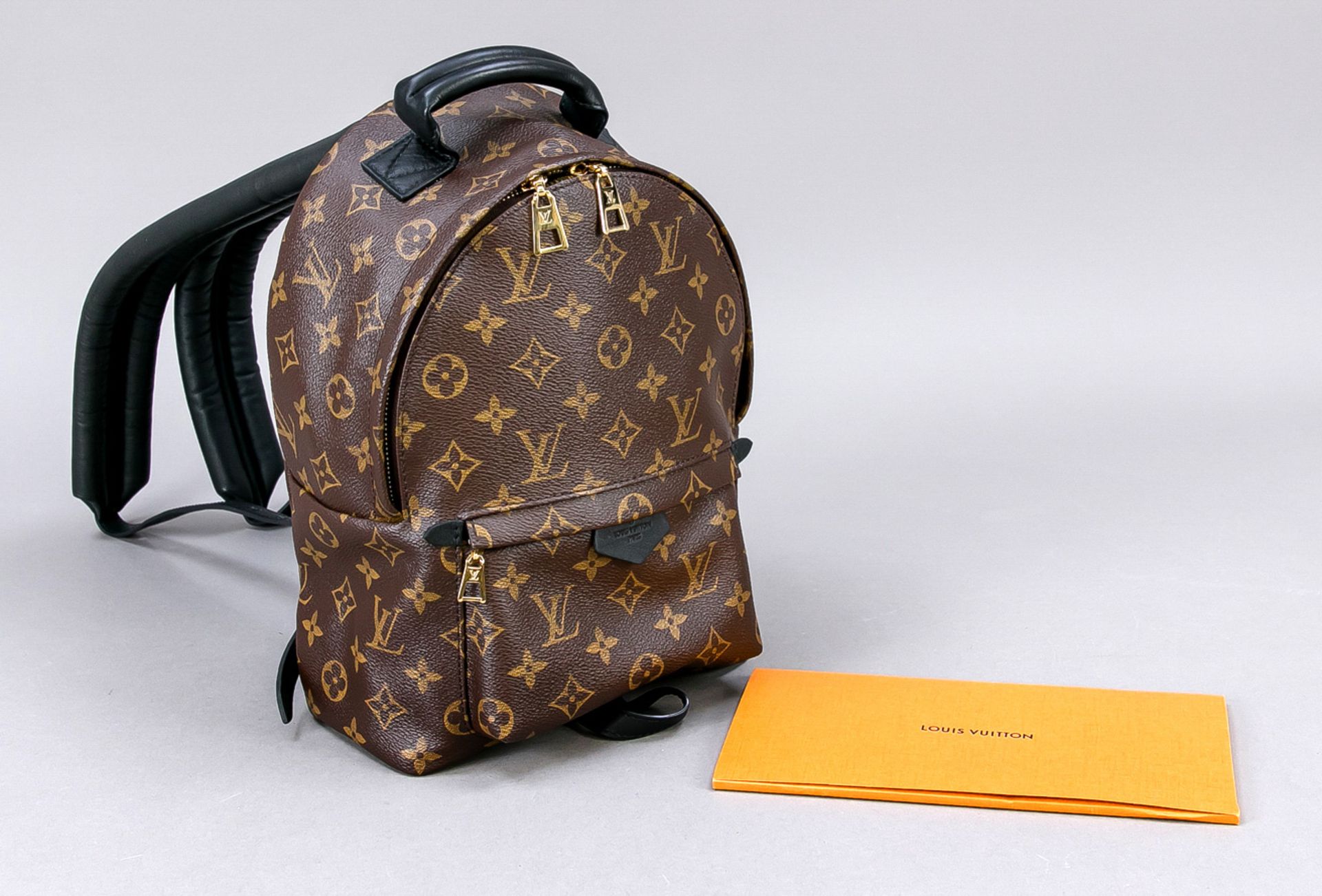 Louis Vuitton, Monogram Canvas Palm Springs PM Backpack, gummiertes Baumwollgewebe im klassischen