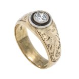 Altschliff-Diamant-Ring GG/WG 585/000 mit einem Alt