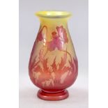 Vase, Frankreich, Anf. 20. Jh., Emile Gallé, runder