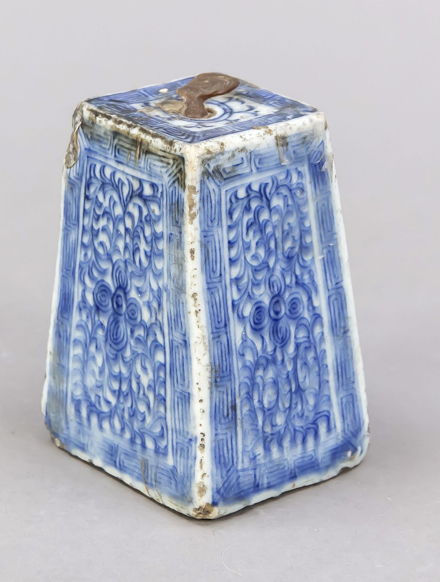 Stamp/seal/base, China, 19th c. (or earlier?).