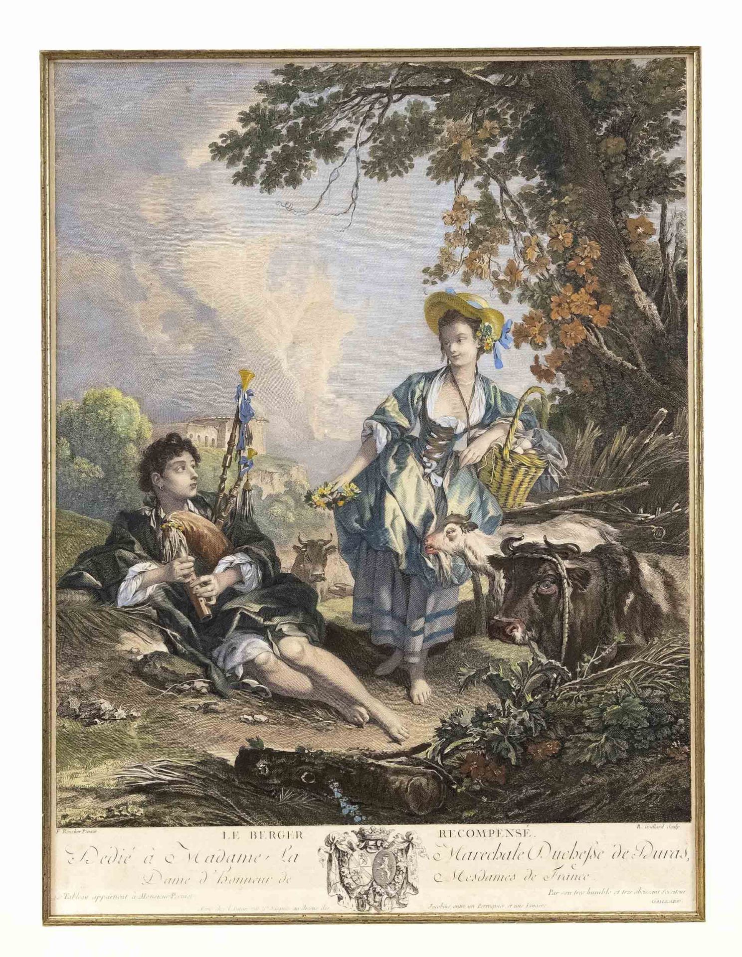 René Gaillard (1722-1790) nach Boucher, ''Le Berger