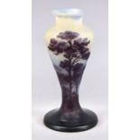 Vase, Frankreich, Anf. 20. Jh., Emile Gallé, runder