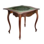 Konsol-/Spieltisch um 1870, Mahagoni, 79 x 80 x 46