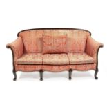 Sofa im Barock-Stil, 20. Jh., Eiche massiv, neu gep