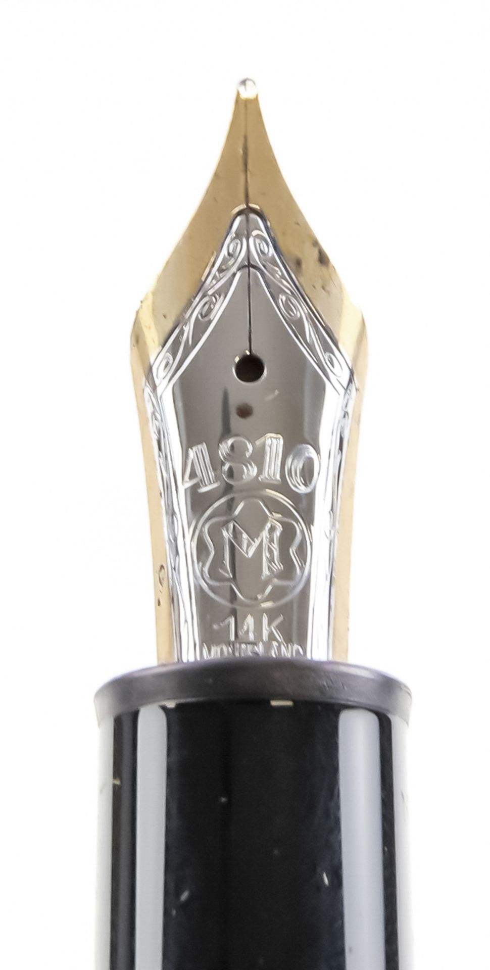 Montblanc Meisterstück piston fountain pen, late 20th c., No. MK 1034057, 14 ct (585) yellow gold/ - Image 2 of 2
