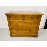 "NOHANT" OAK 2 OVER 2 DRAWER CHEST