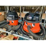 TWO NUMATIC VACUUM CLEANERS - SOLD AS SEEN