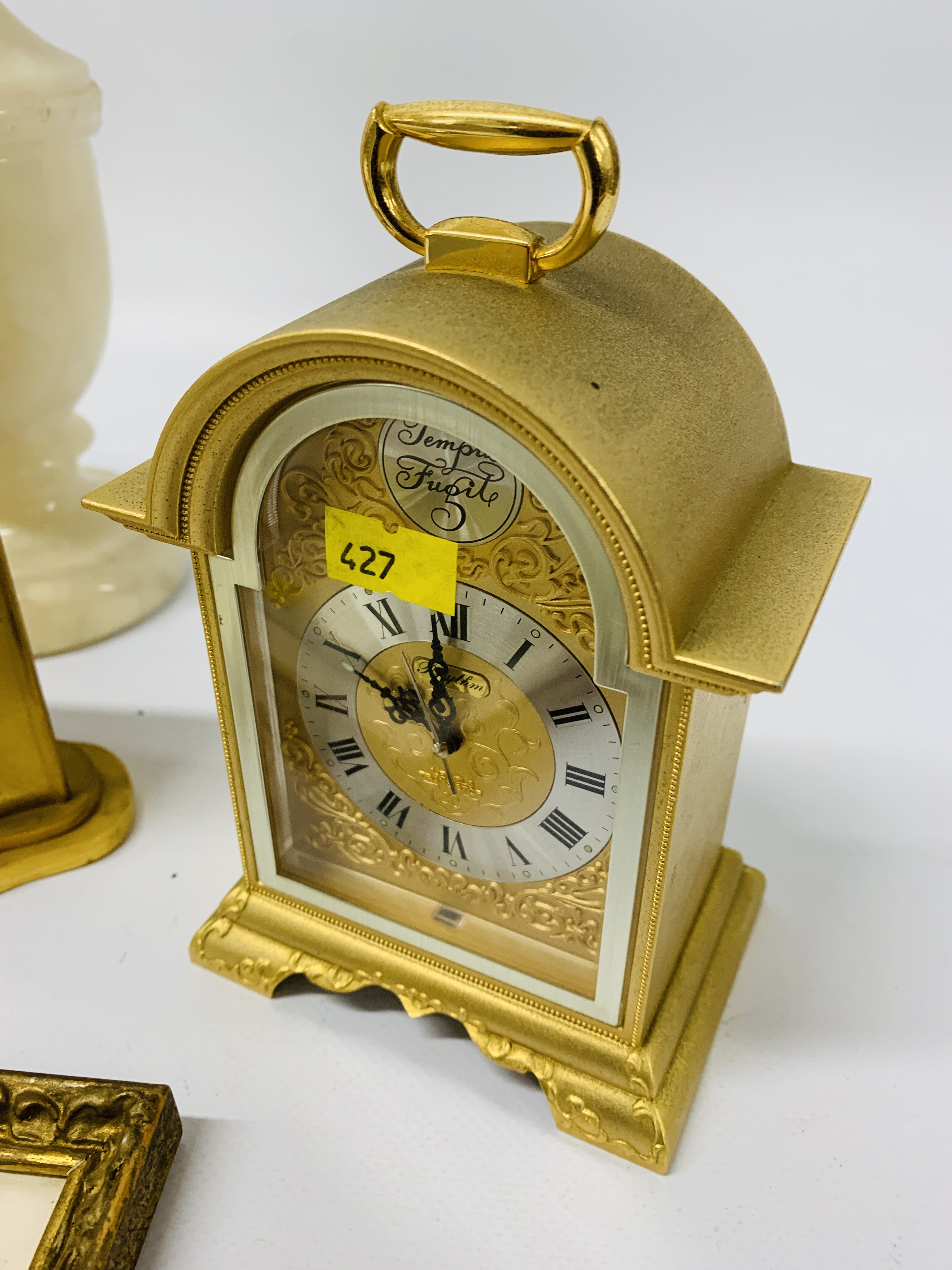 PONTIFA MANTEL CLOCK, CARRIAGE CLOCK, - Image 5 of 6