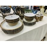 23 PIECES OF DENBY TABLEWARE (SIX DINNER PLATES, SIX BREAKFAST PLATES, SIX BOWLS,