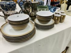 23 PIECES OF DENBY TABLEWARE (SIX DINNER PLATES, SIX BREAKFAST PLATES, SIX BOWLS,