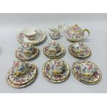 "NEW CHELSEA" BONE CHINA 22 PIECE TEA SET