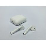 A PAIR OF APPLE AIRPODS - SOLD AS SEEN