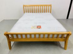 DOUBLE BEDSTEAD BRITISH BED COMPANY POCKET SPRUNG MATTRESS