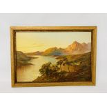 THREE FRAMED OIL ON CANVAS, HIGHLAND SCENES BEARING SIGNATURE F.