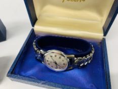 VINTAGE FELCA INCABLOC WATERPROOF SWISS MADE WRIST WATCH 165 52 99 WITH ORIGINAL BOX,