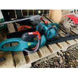 A BOSCH ELECTRIC CHAINSAW MODEL AKE 35 S AND A BOSCH ELECTRIC HEDGE TRIMMER MODEL AHS 7000-PRO-T -