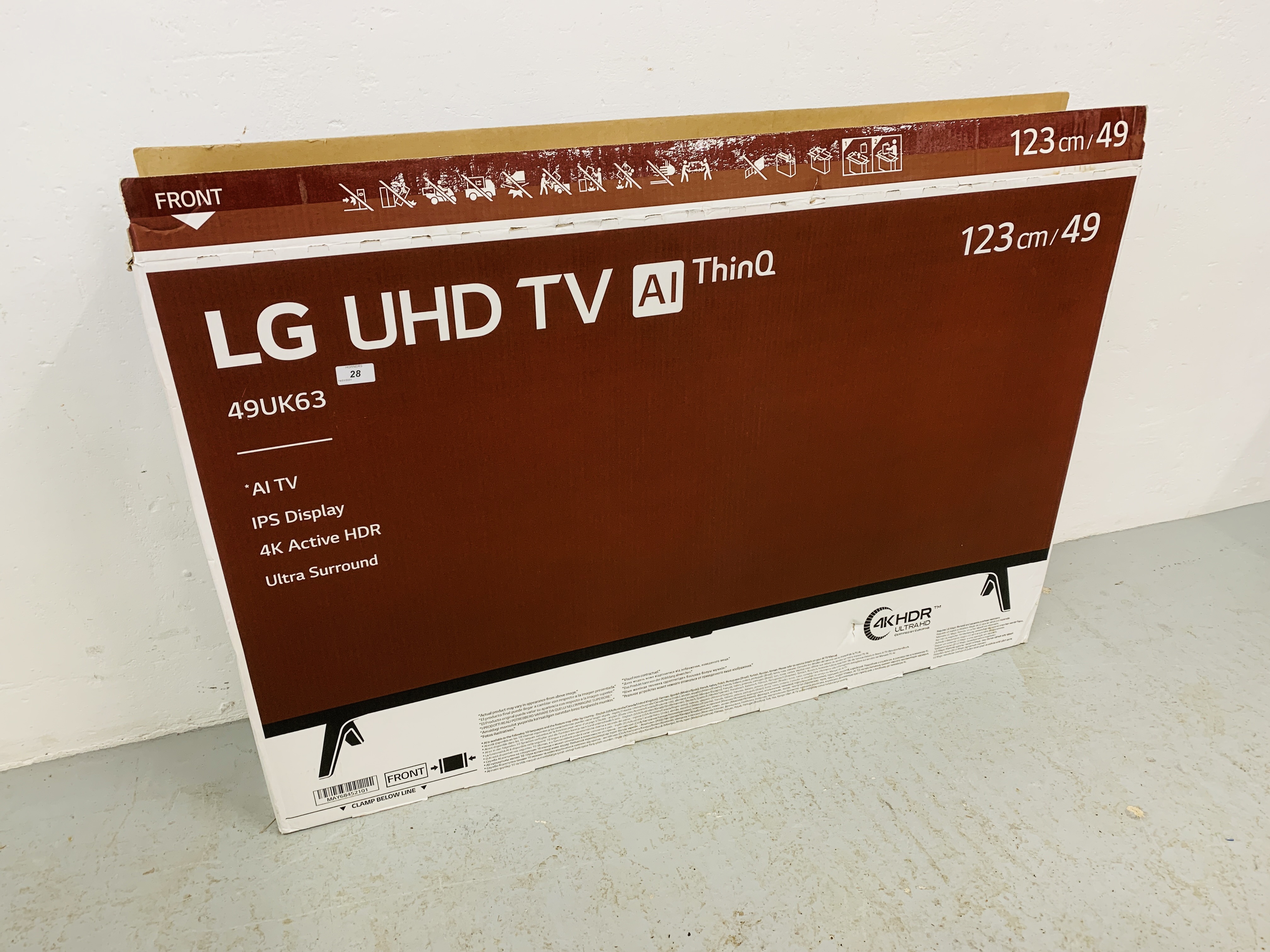 A LG VHD 49" A1 THIN Q TELEVISION MODEL 49VK63 WITH BOX AND INSTRUCTIONS - SOLD AS SEEN - Image 4 of 7