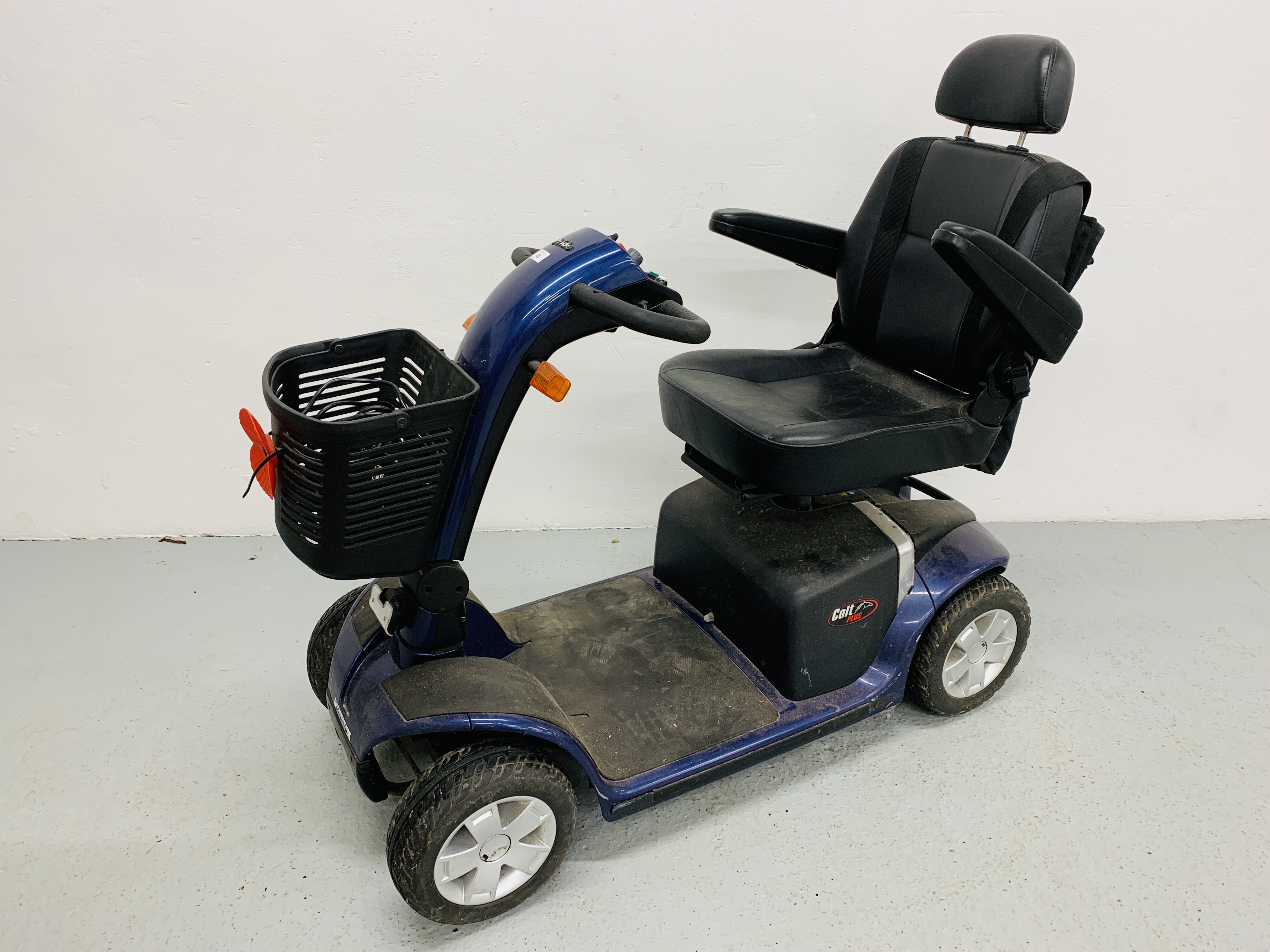 PRIDE COLT PLUS MOBILITY SCOOTER WITH CHARGER - SOLD AS SEEN