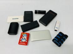 10 VARIOUS POWER BANK DEVICES - SOLD AS SEEN