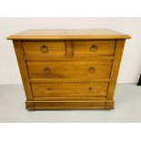 "NOHANT" OAK 2 OVER 2 DRAWER CHEST