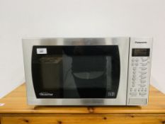 A PANASONIC INVERTER STAINLESS STEEL FINISH MICROWAVE - SOLD AS SEEN