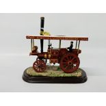 A DISPLAY MODEL OF STEAM DRIVEN TRACTION ENGINE - SOLD AS SEEN