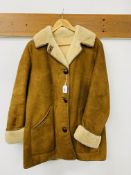 TWO GENUINE NURSEYS SHEEPSKIN COATS ONE SIZE 44 THE OTHER SIZE 38